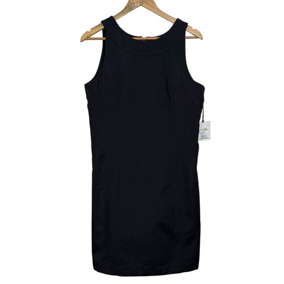 Merona Collection Size 12 Black on Black Zebra Print Shift Dress - Picture 1 of 9
